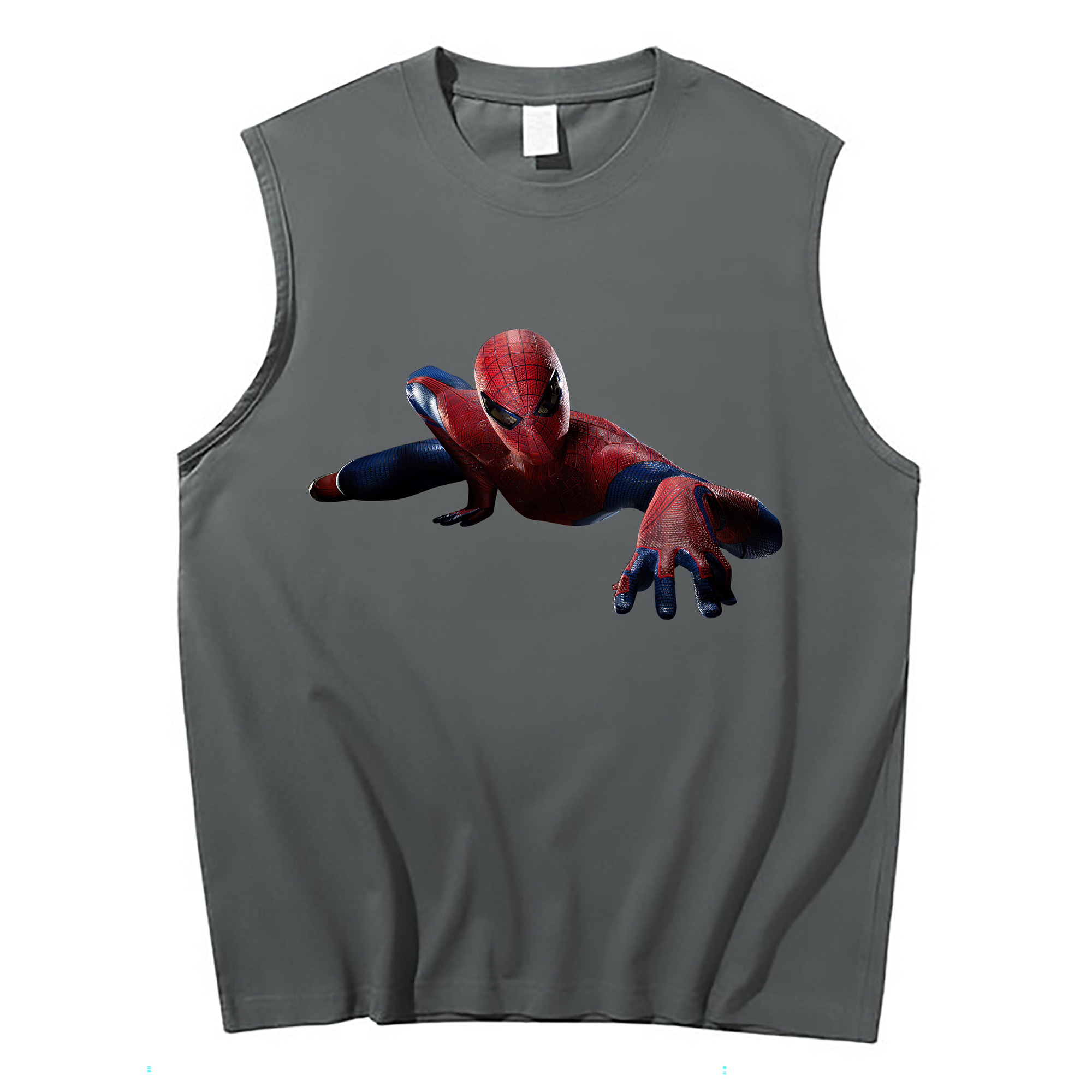 （画像用） Spider Man スパイダーマン コットン100％タンクトップ（フロントプリント）
